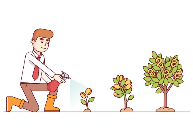 Business growth and entrepreneurship concept