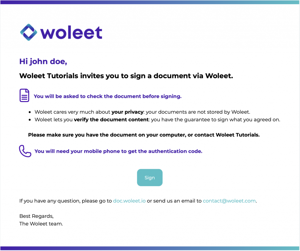 Tutorial : How to generate e-signature requests with API - Woleet Blog